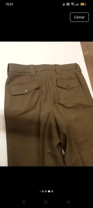 Pantalón militar Ejército Tierra Verde Oliva