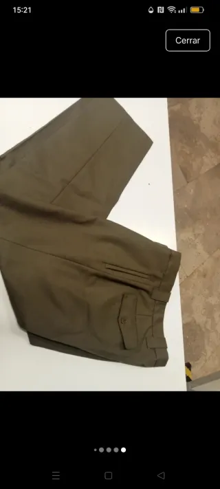Pantalón militar Ejército Tierra Verde Oliva