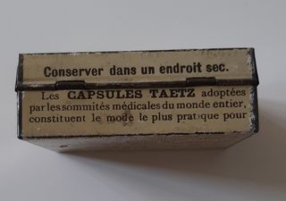 Caja antigua CAPSULES TAETZ
