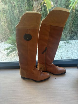 Botas Altas Piel Tommy Hilfiger Marrón