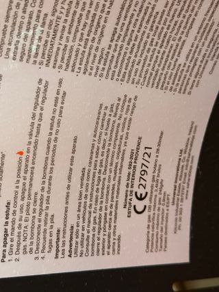 Estufa Gas FIRESIDE Provence 3.4 kW