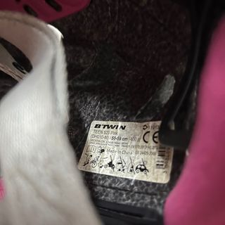 Casco Btwin Blanco Rosa Talla M