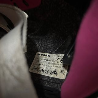 Casco Btwin Blanco Rosa Talla M