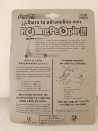 Mini patinete publicidad Coca-Cola