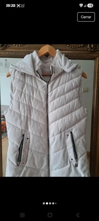 Plumífero sin mangas crudo