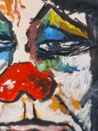 Óleo Francisco Saiz Pardo payaso triste