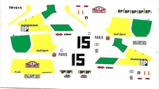 Decal 1:43 - Audi Quattro - Rally Monte-Carlo 1981