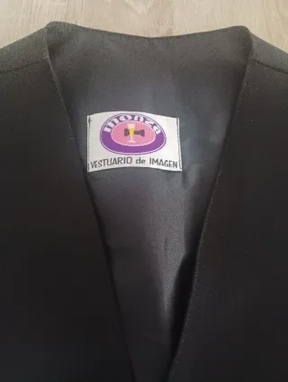 Chaleco camarera Monza Talla 42 Negro