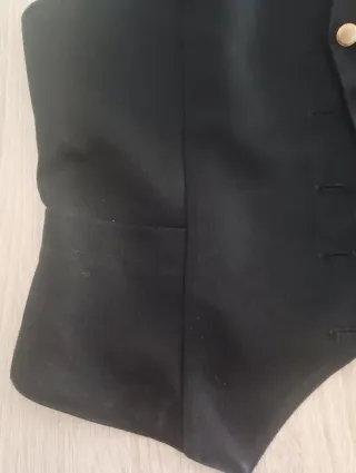 Chaleco camarera Monza Talla 42 Negro