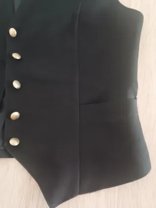 Chaleco camarera Monza Talla 42 Negro