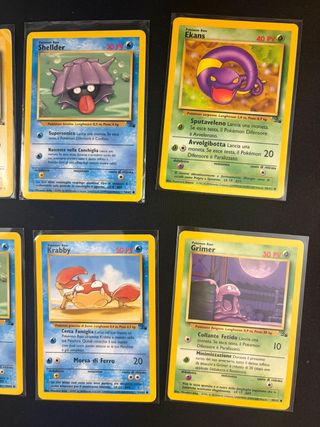 Pokémon Muk Fossil 1999 ITA Holo + Zapdos