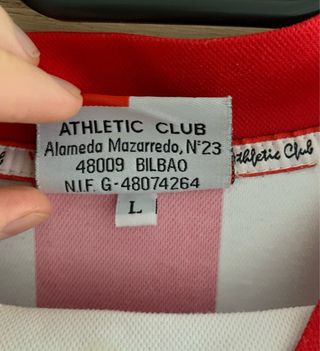 Camiseta Athletic Club 2004-2005 Talla L