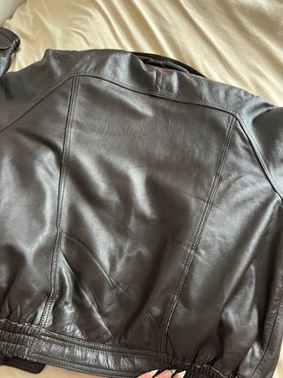 chaqueta de piel auténtica vintage