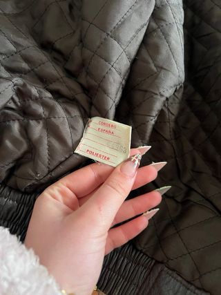 chaqueta de piel auténtica vintage