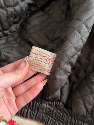 chaqueta de piel auténtica vintage