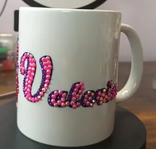 Taza K-Pop con diamantes