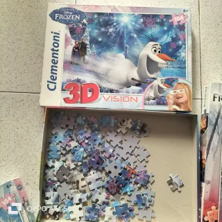 Lote 3 Puzzles Disney Frozen Clementoni