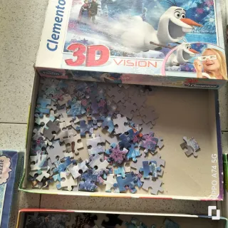 Lote 3 Puzzles Disney Frozen Clementoni
