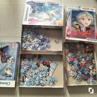 Lote 3 Puzzles Disney Frozen Clementoni