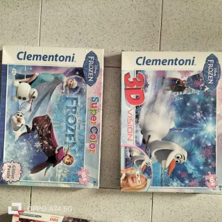 Lote 3 Puzzles Disney Frozen Clementoni