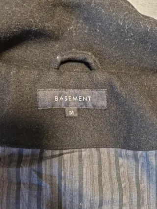 Chaqueta de paño Basement negra Talla M