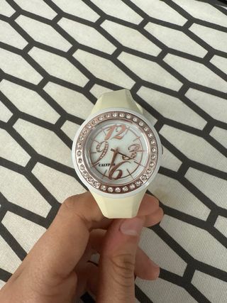 Reloj Calypso Dorado y Blanco