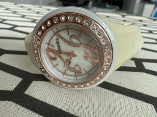 Reloj Calypso Dorado y Blanco
