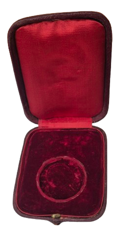 Medalla antigua Francia 1880 con estuche
