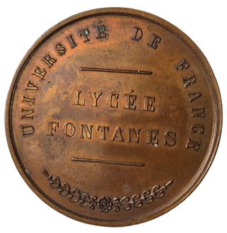 Medalla antigua Francia 1880 con estuche