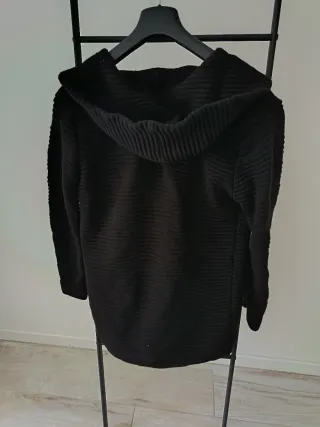 Cappotto con cappuccio uomo nero taglia XL