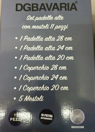 Set Padelle DGBAVARIA 11 Pezzi con Mestoli