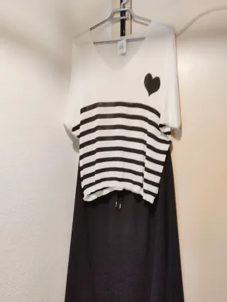 Conjunto 2 piezas rayas y corazón