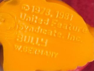 BULLY 1981 GARFIELD ANTIGUA FIGURA PVC EN LLAVERO