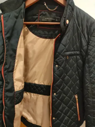 Chaqueta Zara acolchada azul oscuro Talla XL
