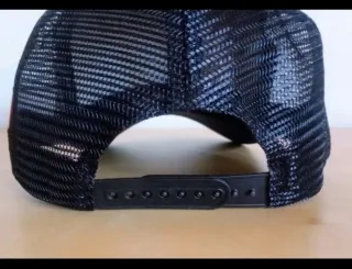 Cappello Rete Nero con Bandiera Messicana