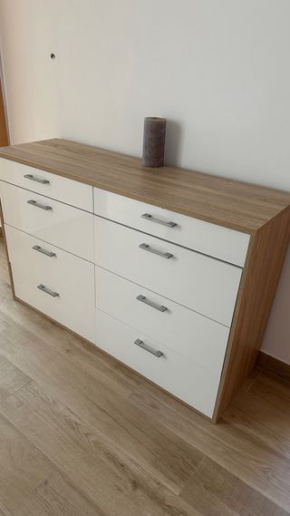 Cómoda recibidor 8cajones, 6 gran capacidad