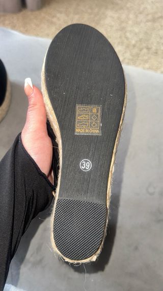 Sandalias de cuña SHEIN negras nuevas