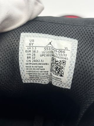 Air Jordan 1 Low GS Talla 38.5