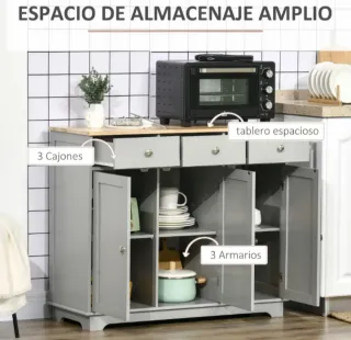 Grande Offerta Mobile Cucina con Ampio Spazio di Archiviazione Nuovo