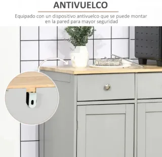 Grande Offerta Mobile Cucina con Ampio Spazio di Archiviazione Nuovo