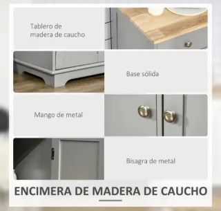 Grande Offerta Mobile Cucina con Ampio Spazio di Archiviazione Nuovo