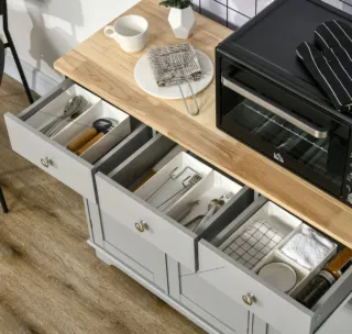 Grande Offerta Mobile Cucina con Ampio Spazio di Archiviazione Nuovo