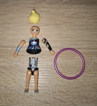 Muñeca Playmobil gimnasta con aro
