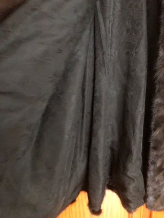 Abrigo de piel marrón talla 42/44