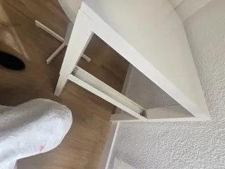 Escritorio blanco infantil con silla