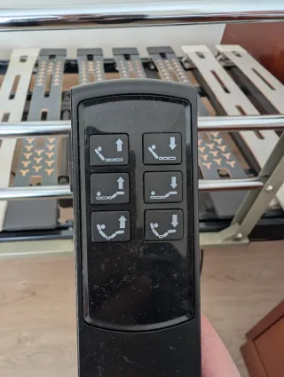 Somier articulado eléctrico con barandilla