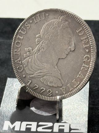 8 Reales Carlos III 1772 FM México