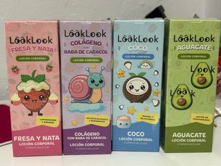 Loción Corporal LookLook Fresa, Coco, Aguacate