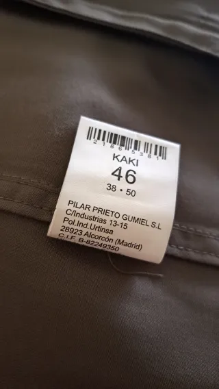 Parka Pilar Prieto, kaki Talla 48