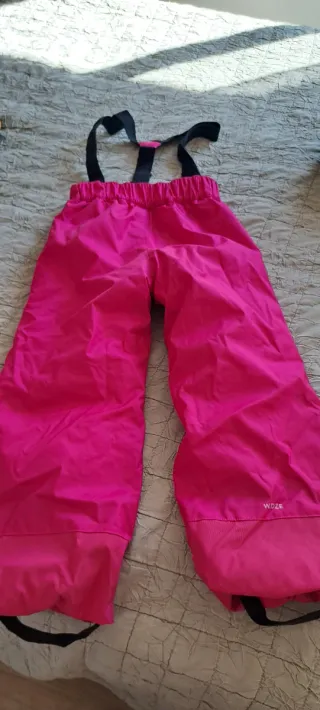 Pantalón de esquí Wedze rosa para niña 6-7 años